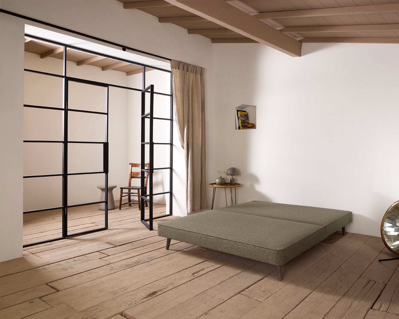 Upholstered Bed Base - Slim - Padded Top