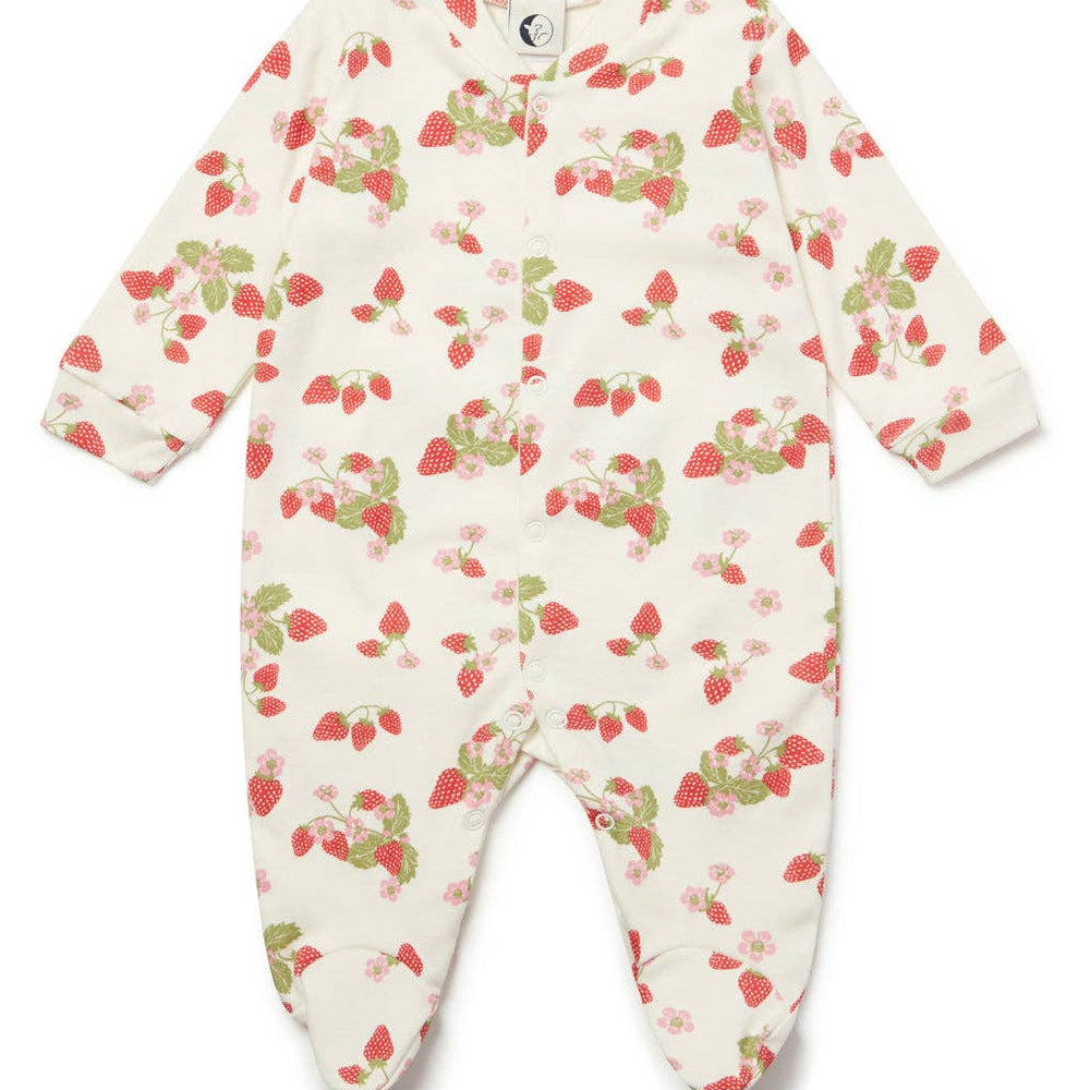 Sleepy Doe - BABY SLEEPSUIT | STRAWBERRY