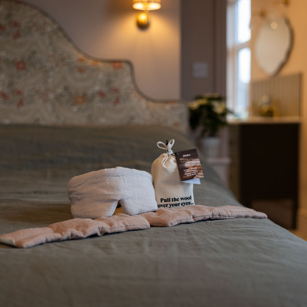 Luxury British wool filled eye mask