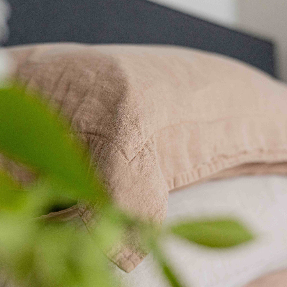 Outlet: Oxford pillowcase pair, plaster (regular size)