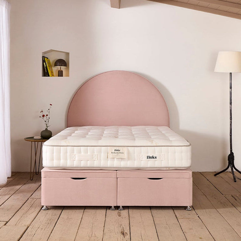 Perfectly Floks 5750 Mattress made from UK-certified wool and pocket springs, offering a cooling, supportive, and breathable sleep solution designed to transform the way you rest.