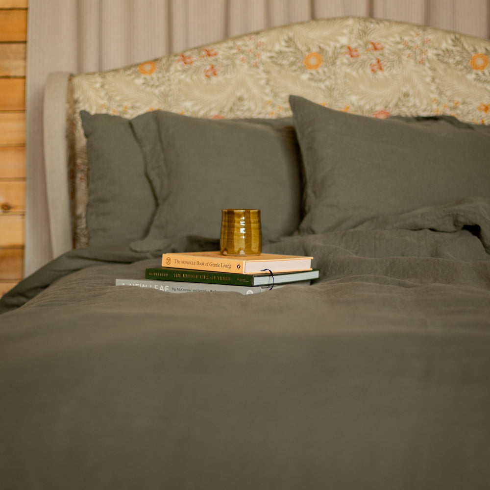 Natural hemp and organic cotton duvet cover