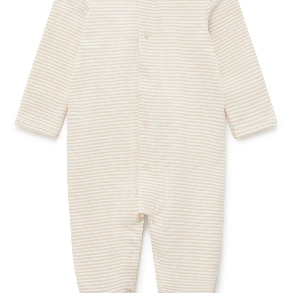 Sleepy Doe - BABY SLEEPSUIT | OAT STRIPE