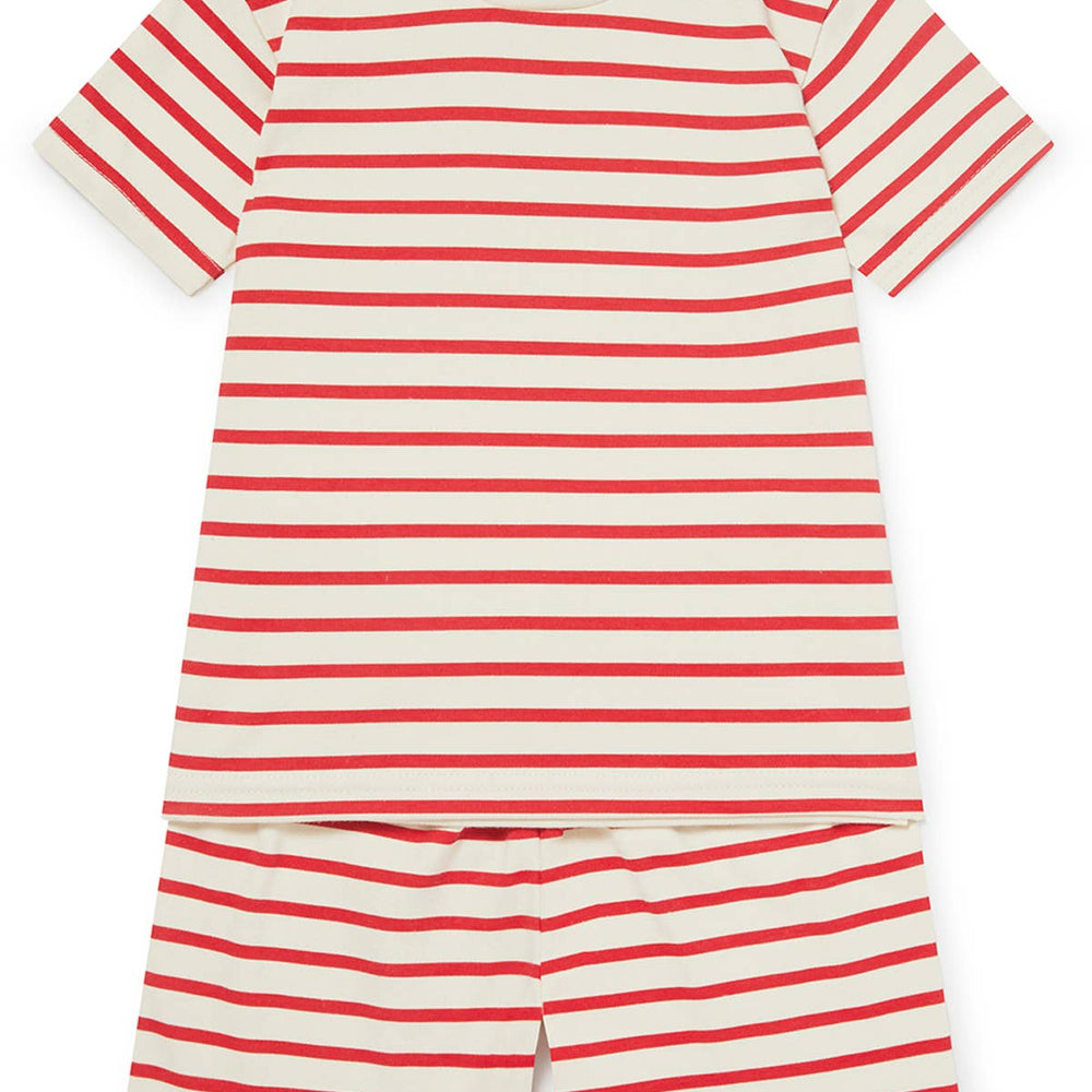 Sleepy Doe - KIDS SHORTIE SET | RED & OATMEAL BRETON
